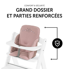 Sûr grâce au grand dossier et aux côtés stables