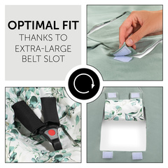Optimal fit thanks to one, extra-large belt slot