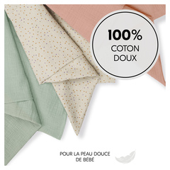 100% coton pour la peau sensible de bébé