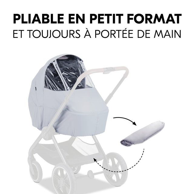 2 in 1 Pushchair Raincover Grey