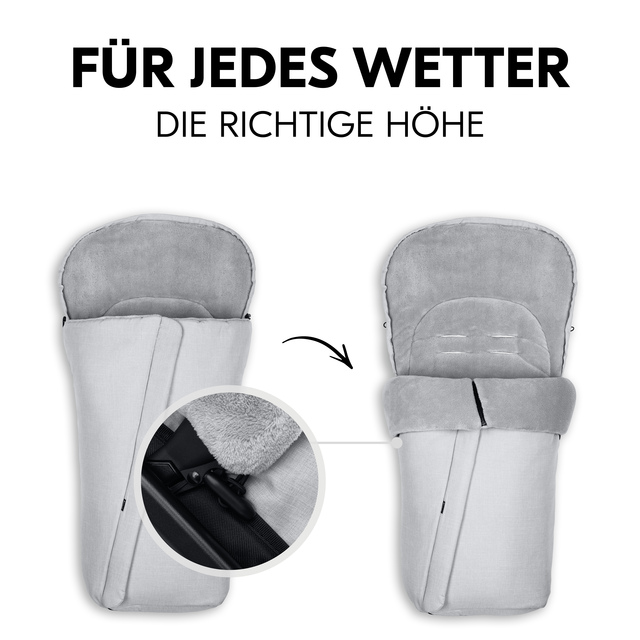 Pushchair Footmuff  Winter Grey