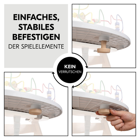 Einfaches, stabiles Befestigen der Spielelemente