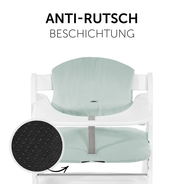 Highchair Pad Select  Muslin Mint