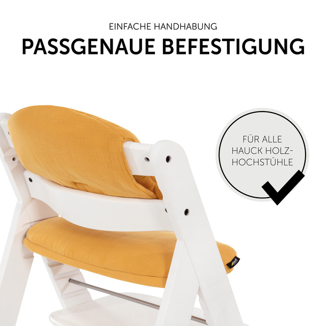 Highchair Pad Select  Muslin Honey