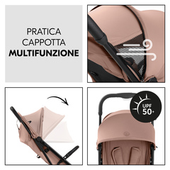 Cappotta con protezione UV e aperture in rete