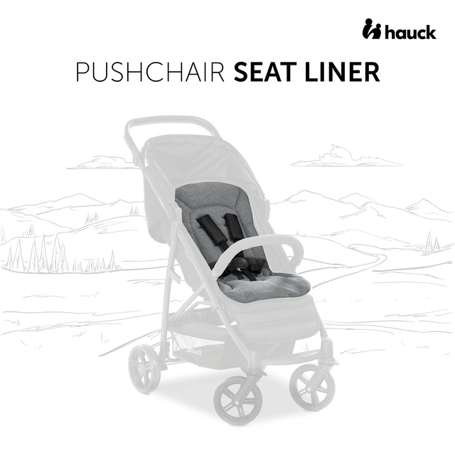 Pushchair Seat Liner  Charcoal