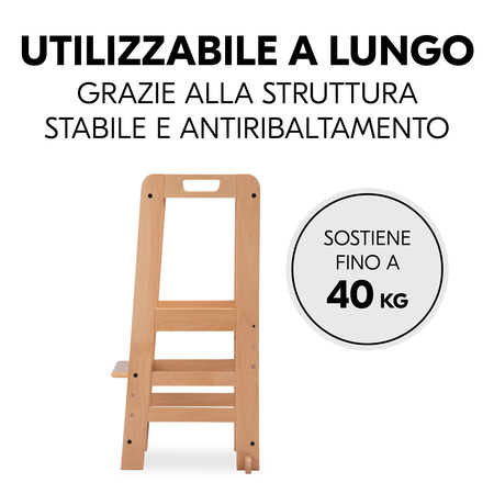 Utilizzabile a lungo grazie alla struttura stabile