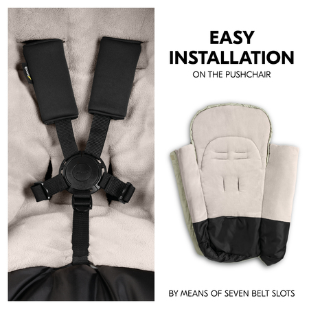 Easy installation on pushchair