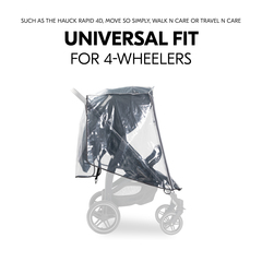 Universal use for 4-wheel pushchairs