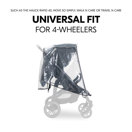 Universal use for 4-wheel pushchairs