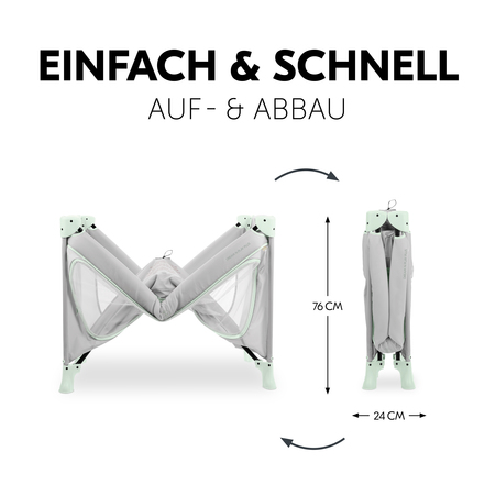 Einfach und schnell auf- und abgebaut