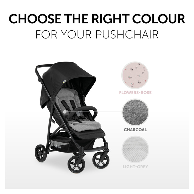 Pushchair Seat Liner  Charcoal