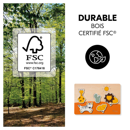 Jeu durable en bois certifié FSC®