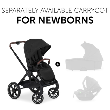 Separately available carrycot for newborns