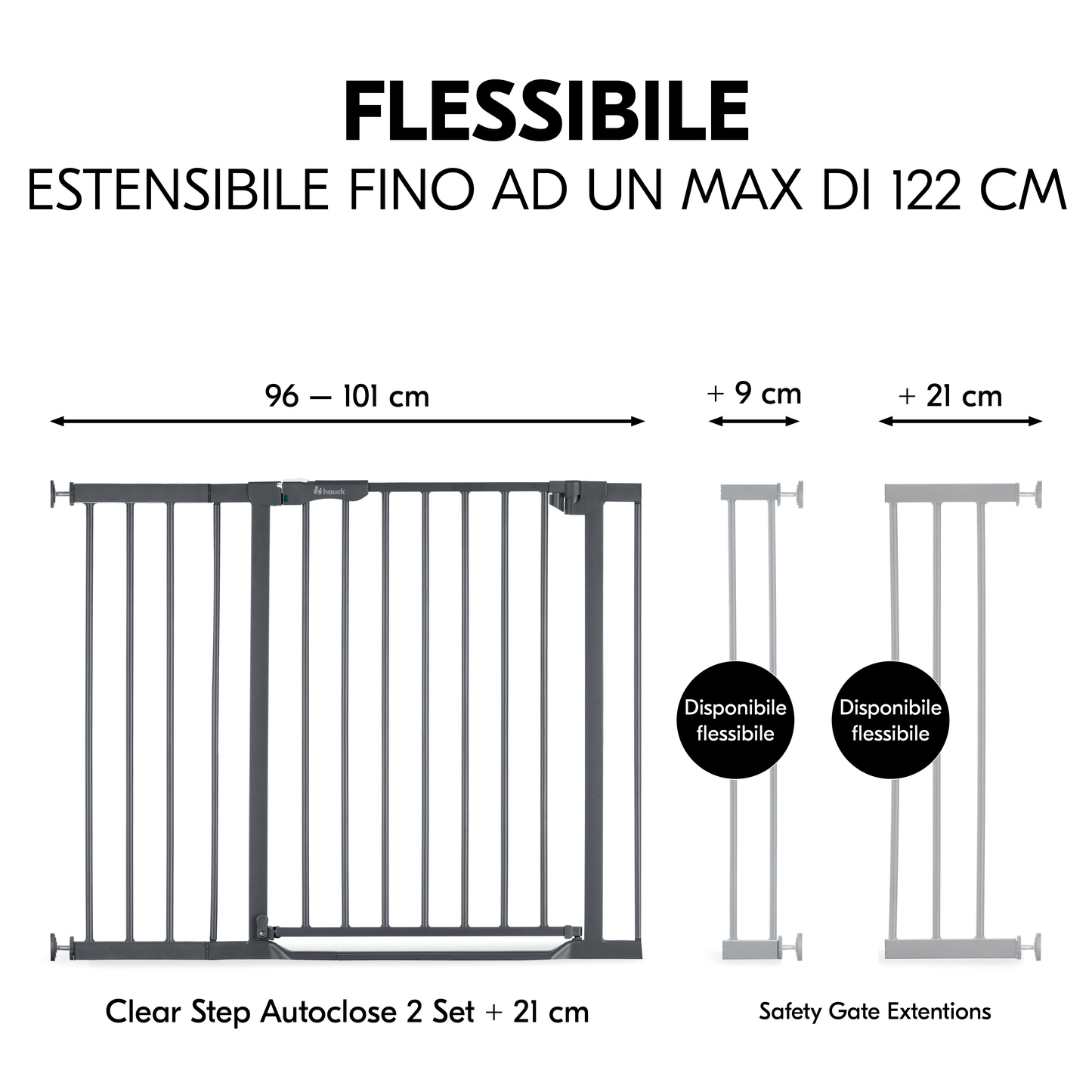 Clear Step Autoclose 2 Set +21 cm