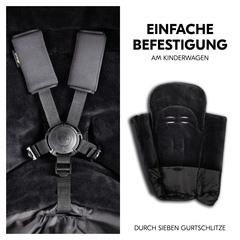 Einfaches Befestigen am Kinderwagen
