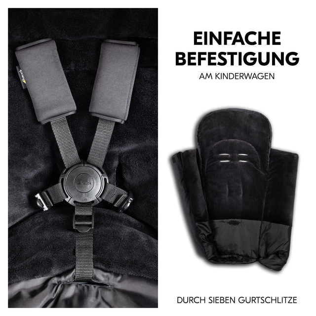Pushchair Footmuff  Winter Black