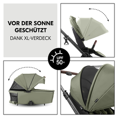 XL-Verdeck für maximalen Schutz vor der Sonnne