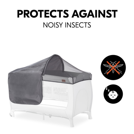 Protects against noisy insects