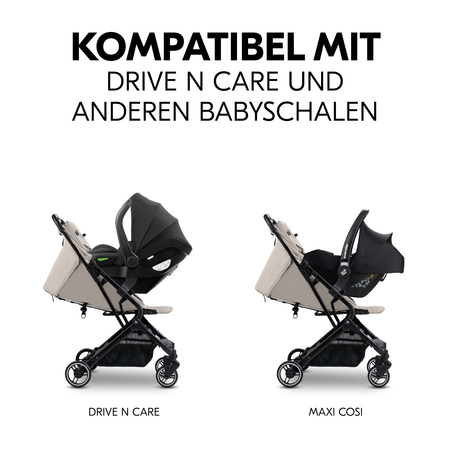 Kompatibel mit Drive N Care und vielen Babyschalen