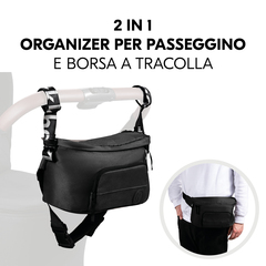 2 in 1: borsa da passeggino e marsupio