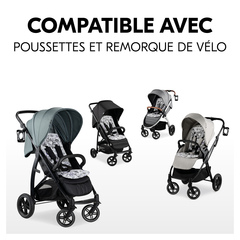 Pour poussettes et remorques de vélo