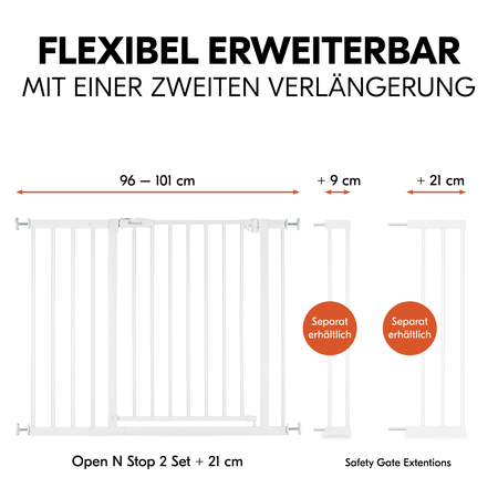 Flexibel erweiterbar dank separater Verlängerungen