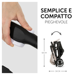 Pieghevole con una mano, facile da trasportare