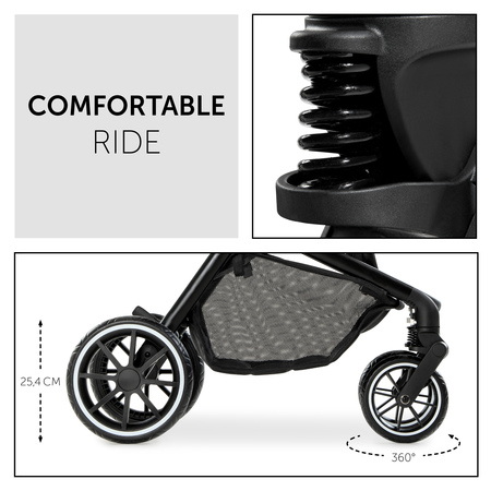 Comfortable ride with smooth-running wheels