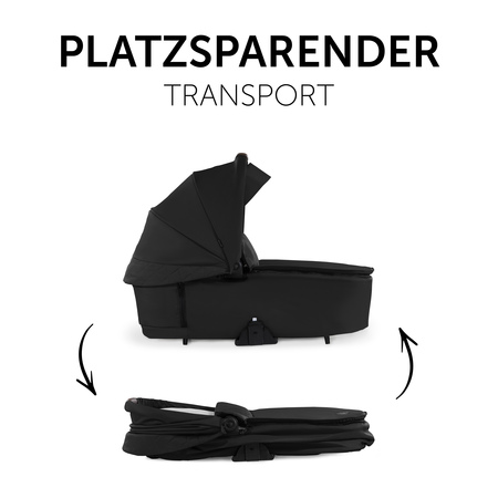 Flach faltbar für einen platzsparenden Transport