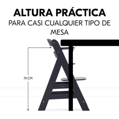 Cabe bien debajo de la mesa