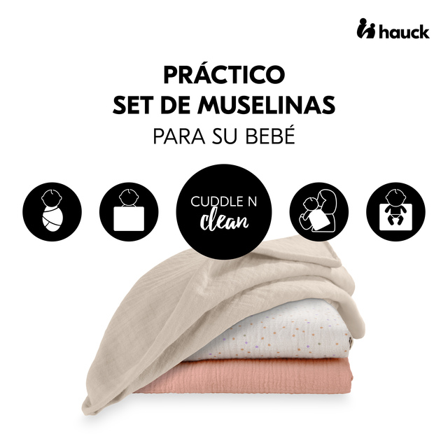 Cuddle N Clean 3Set Beige Dots/Cork/Beige