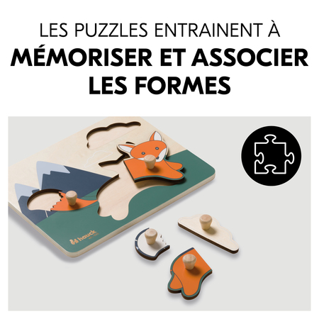 Les puzzles apprennent à reconnaître les formes