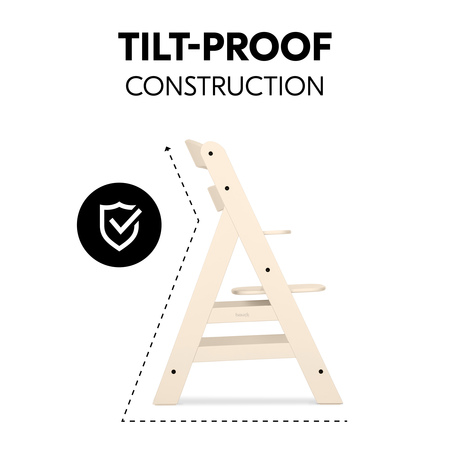 Extra tilt-resistant thanks to stable construction