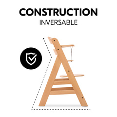 Ne bascule pas grâce à sa construction stable