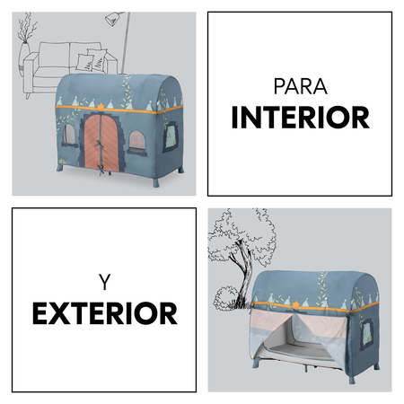 En interior y exterior