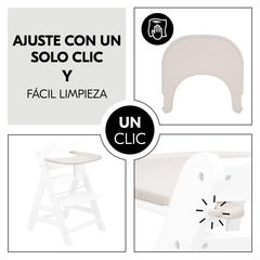Fijación con un solo clic y limpieza fácil