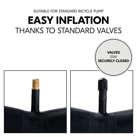 Easy inflation thanks to standard valves