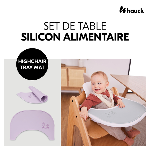Highchair Tray Mat Crab Lavender