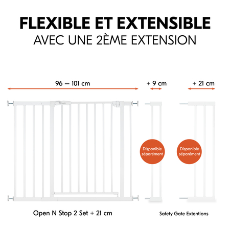 Adaptable avec les extensions séparées