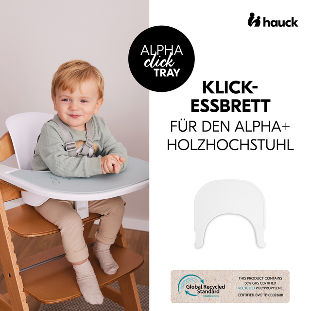 Alpha Click Tray  White