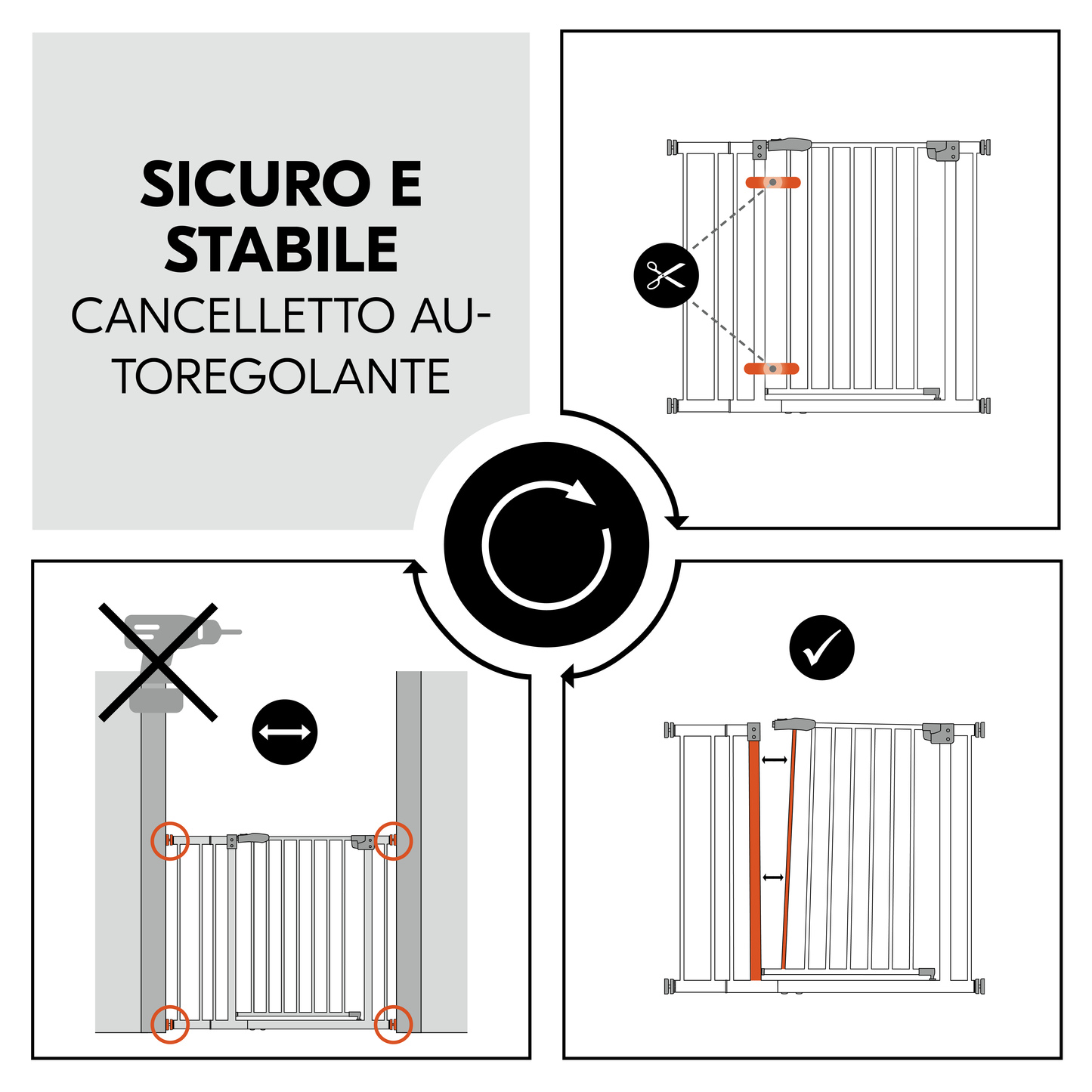 Clear Step Autoclose 2 Set +9 cm