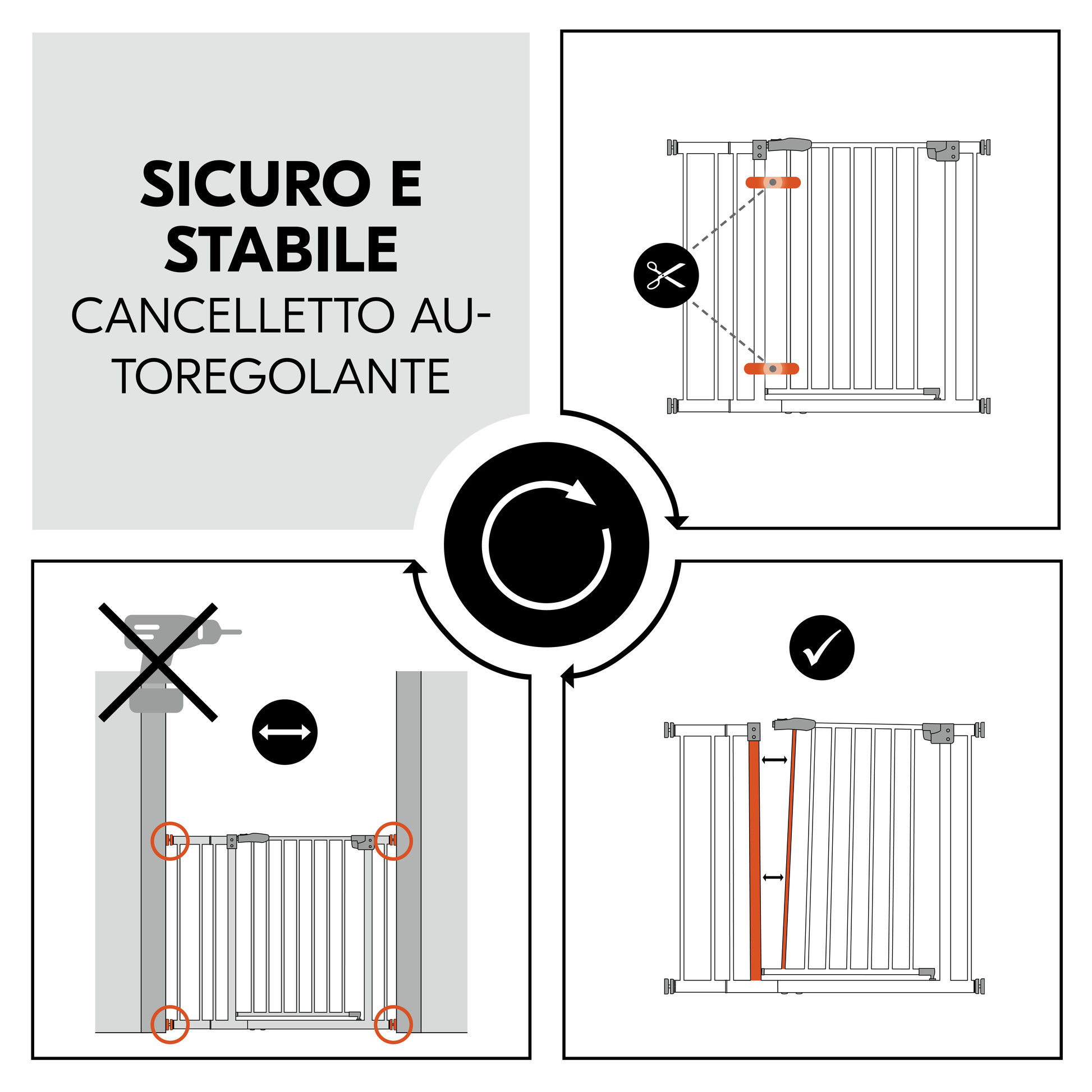 Clear Step Autoclose 2 Set +9 cm