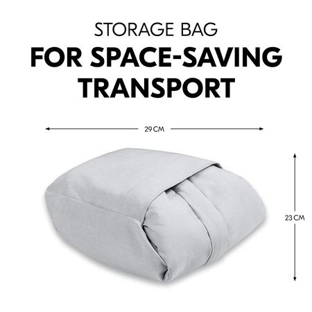 Patch pocket for comfortable transport