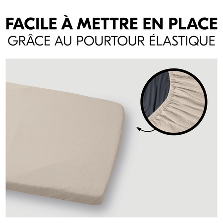 Facile à fixer sur le matelas grâce à l'élastique