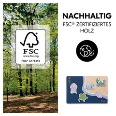 Nachhaltiges Spiel aus FSC®-zertifiziertem Holz 
