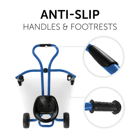 Anti-slip handles and footrests