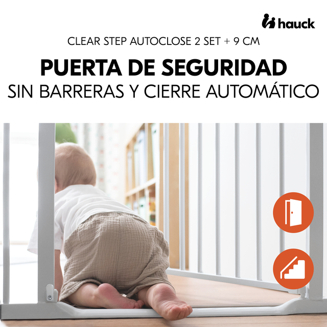 Clear Step Autoclose 2 Set +9 cm White