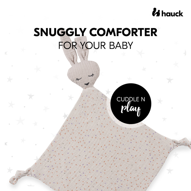 Cuddle N Play Rabbit Beige Dots