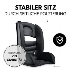 Stabiler Sitz durch seitliche Polsterung